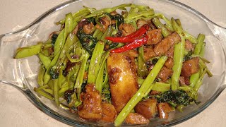 SPECIAL ADOBONG KANGKONG WITH PORK [upl. by Lain]