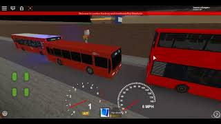 Roblox London Hackney amp Limehouse bus Simulator East Lancs Esteem Dennis Dart GAL Route D6 Return [upl. by Aicilra]