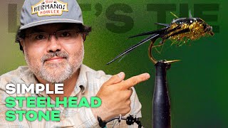 Lets Tie a Simple Steelhead Stonefly  Fly Tying Tutorial [upl. by Esirehs109]