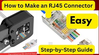 How to Make an RJ45 Connector StepbyStep Guide [upl. by Naffets304]