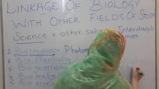 Linkage Of Biology With Other Fields Of StudyLecture 2class 9 [upl. by Norven]