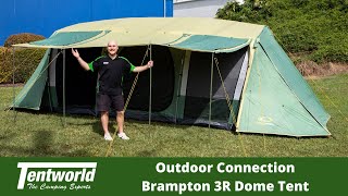 Outdoor Connection Brampton 3R Dome Tent  Set Up amp Pack Down [upl. by Keldon917]