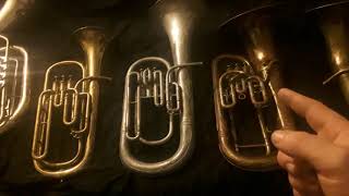 SIDEBYSIDE Baritone Horn vs Baritone vs Euphonium and then some [upl. by Ayahsal]