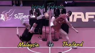 Malaysia vs Thailand keren 👍☺️video sepaktakraw [upl. by Harpole]