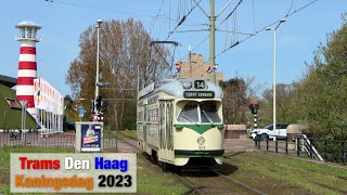 Trams Den Haag Koningsdag 2023 [upl. by Elpmid]