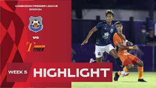 Highlight Preah Khan Reach Svay Rieng FC 52 Angkor Tiger FC  CPLWEEK5 [upl. by Isoj]