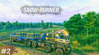 Delivering Chemical containers by Azov 64131 Truck  SnowRunner 4k Gameplay snowrunner gameplay [upl. by Latsyek]