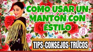 COMO LLEVAR EL MANTÓN FLAMENCOINVITADA 💃🏻  TIPS CONSEJOS TRUCOS 💡  Shopping con Belén [upl. by Teague]