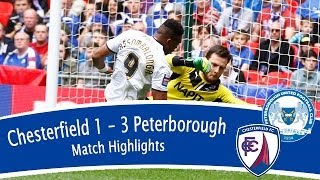 Chesterfield 13 Peterborough United  Johnstones Paint Trophy Final [upl. by Hett]