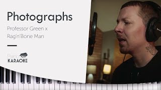 Professor Green  Photographs Instrumental Piano Backing Track ft Rag’n’Bone Man Original Key [upl. by Onihc577]