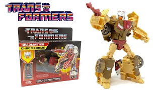 Transformers G1 Retro Reissue Headmaster CHROMEDOME Review [upl. by Leal885]