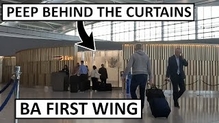 BA First Wing at Heathrow T5  First Lounge Honest Review [upl. by Henson]