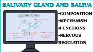 Saliva and Salivary Glands ll Gastrointestinal Physiology ll Composition ll Secretion ll Mechanism [upl. by Elbertina]