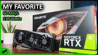 RTX 3060 TI Mining Overview  Profitability Hashrates amp Overclocking [upl. by Latvina]