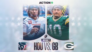 NFL WEEK 7 TEXANS VS PACKERS LIVE REACTIONS [upl. by Aniles]