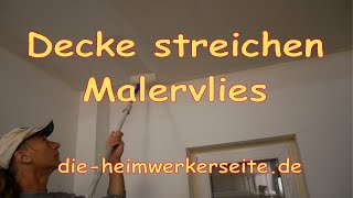 Malervlies Decke streichen [upl. by Annoya]