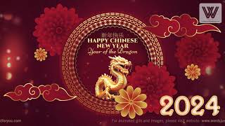 2024 Happy Chinese New Year Year of Dragon [upl. by Eitsym]