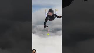 love skyfun skydiving travel skydivevibes paragliding bollywood army song music fyp [upl. by Adlig]