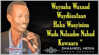 Shey Mire Dacar Heestii  Wada Noolaadoo Nabad Ku waara  Hees Xul ah Oo Macaan  Lyrics [upl. by Hailahk]