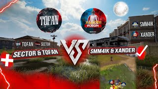 🥶De SECTOR TEAM TOFAN VS XANDER SMM4IK TEAM 🤔 ERANGELDA BIRGA TUSHIB QOLDI😨 KIM KUCHLI 🤯 [upl. by Nevin662]