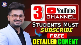 🔴3 Youtube Channel quotFREE Detailed Contentquot🔴  VG Sir🔥  Must Subscribe▶ [upl. by Etnod]