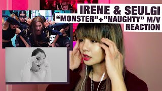 OG KPOP STANRETIRED DANCER reacts to Irene amp Seulgi quotMonsterquotquotNaughtyquot MV [upl. by Seumas]