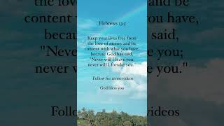 Hebrews 135  Bible Verse [upl. by Dalohcin700]