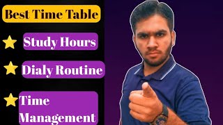 Best Time Table You Must Follow For Class 10th and 12th  Best Study strategy [upl. by Ahsan3]