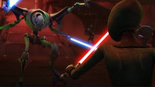 General Grievous vs Assajj Ventress  Star Wars the Clone Wars Season 4 Episode 19 [upl. by Bonnice]