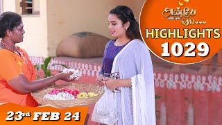 Anbe Vaa Serial  EP 1029 Highlights 23rd Feb 2024  Virat  Shree Gopika Saregama TV Shows Tamil [upl. by Sparks]