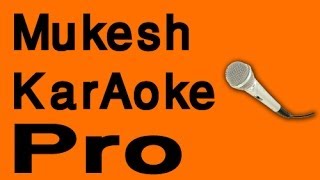 taron se pyaare dil ke ishaare  Mukesh Karaoke  wwwMelodyTrackscom [upl. by Ulberto848]