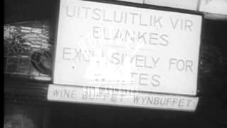 Segregationist Apartheid signs in 1960s South Africa Archive films 95177 [upl. by Falda727]