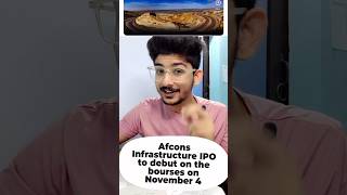 Afcons Infrastructure IPO to debut on the bourses on November 4 tradingbell shortfeed shorts ipo [upl. by Lucille]