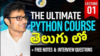 The Ultimate Python Course  L1  Introduction of Python  Ravindrababu Ravula [upl. by Lede]