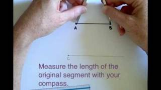 Constructing a Congruent Segment [upl. by Aiset990]