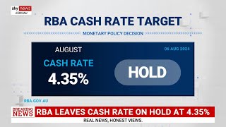 RBA keeps cash rate on hold at 435 per cent [upl. by Charin]