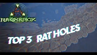 Top 3 Rat Holes on RAGNAROK  UNDERWATER  ARK Survival Evolved [upl. by Adnilg518]