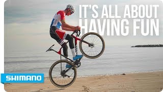 Its all about having fun  Mathieu van der Poel  SHIMANO [upl. by Laram]