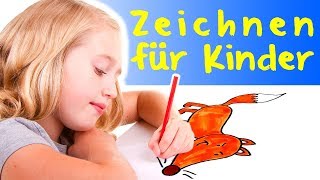 Zeichnen für Kinder – Malen auf einfache Weise lernen [upl. by Llesirg]