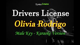 Drivers License  Male Key I Olivia Rodrigo Karaoke Version [upl. by Kester860]