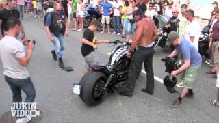 No Shirt No Problem  Harley Rider CRASH [upl. by Kalli428]