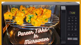 Paneer Tikka in Microwave  पनीर टिक्का Recipe  Microwave Recipes  Microwave Uses LG Microwave [upl. by Liartnod]