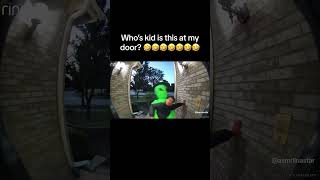 KID caught on Doorbell CAMERA 🤣🤣🤣 [upl. by Yaned]