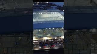 New Everton Stadium  Bramley Moore Dock  North Stand and Peak Inside everton djimini2 drone [upl. by Moir]