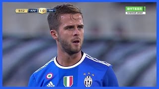 Miralem Pjanic vs Tottenham Hotspur Neutral 26072016  Debut for Juventus  HD [upl. by Reinaldo290]