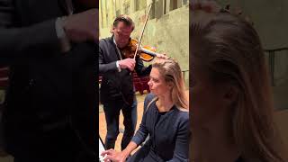 Fun before concert in Italy🇮🇹 violin italy czardas piano [upl. by Htebsil]