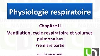 Video 21 Cycle respiratoire ventilation minute [upl. by Edlun]