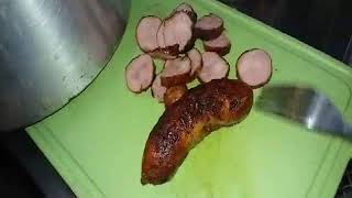 linguiça toscana frita sequinha e dourada [upl. by Stockmon]