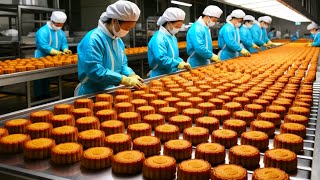 Mooncake Manufacturing A Look Into the Factory Process [upl. by Longwood966]