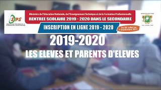 INSCRIPTION EN LIGNE 2019 2020 [upl. by Alemaj600]